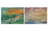 Untitled by Sven Berlin, oil on board, offered Dec 2022