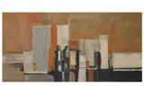 Untitled by Larry Wakefield, oil on board, offered Dec 2022