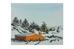 Untitled by Graham Crowley, oil on canvas, offered Dec 2022