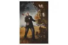 Untitled by Andrew Crocker, oil on canvas, offered Dec 2022
