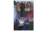 Untitled by Halim Habashy, acrylic on board, offered Nov 2022