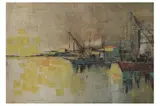 Untitled by Haidar Hamaoui, oil on canvas, offered Nov 2022