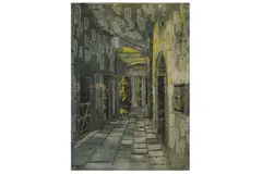 Untitled by Haidar Hamaoui, mixed media on canvas, offered Nov 2022