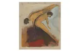 Untitled by Mohammed Kacimi, gouache on canvas, offered Nov 2022