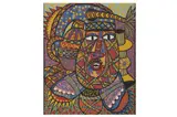 Untitled by Mohamed Erraad, oil on board, offered Nov 2022
