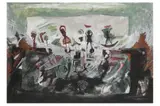 Untitled by Amal Nasr, gouache and pastel on paper, offered Nov 2022