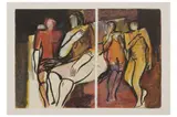Untitled by Abdul Kader Azzouz, 2000, watercolour, offered Nov 2022
