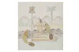 Untitled by Abbès Saladi, watercolour, offered Nov 2022