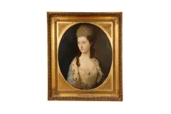 Portrait of a lady by Gainsborough Dupont, oil on canvas, offered Nov 2022
