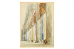 Untitled by James Holland, watercolour and bodycolour, offered Nov 2022