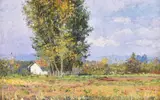 A cottage in a landscape by Ulisse Caputo, Oil on boardSigned, sold May 2021