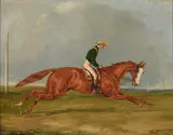 Horse and jockey by Henry Alken, oil, sold May 2021