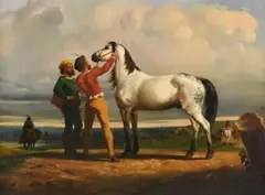 At the horse fair by Rosa Bonheur, oil, sold May 2021