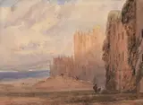 Bolsover Castle by David Cox Senior, Watercolour, offered May 2021