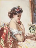 The Rose of AndalusiaPencil by William Powell Frith, watercolour and bodycolour27, sold May 2021