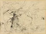 The skirts of the forest by David Cox Snr., watercolor, sold May 2021
