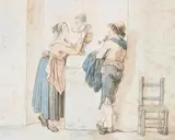 Twelve depictions of Italian peasant life by Bartolomeo Pinelli, 1818, watercolor, offered May 2021