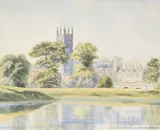 Magdalen from the Cherwell by Samuel Pepys Cockerell, watercolor, sold May 2021