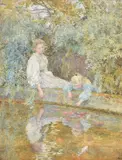 The goldfish pond by Lionel Percy Smythe, Watercolour, offered May 2021