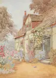 At Lodsworth, SussexWatercolourSigned (lower left) and titled (lower right)35 x 25cm (13¾ x 9¾ in.)Provenance:Richard Haworth, Blackburn by James Mattthews, watercolor, sold May 2021