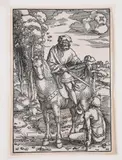 Saint Martin on Horseback by Hans Baldung Grien, Woodcut, circa, sold May 2021