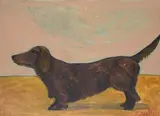 Diesel by Graham Knuttel, Oil on paper, sold Mar 2021