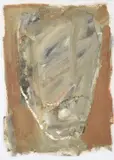 Mask Head IMixed media, in artist's frame Signed (upper left)54 x 41cm (21¼ x 16 in.)Executed in 1990 by Basil Blackshaw, 1990, oil, sold Mar 2021