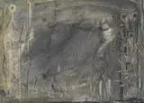 Untitled by Ciaran Clear, Mixed media on paperSigned, offered Mar 2021