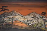 Welsh Landscape - Croesor Valley by Fred Uhlman, oil, sold Mar 2021