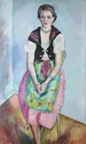 Jet Fairley in Swiss Costume by Edward Wolfe, 1936, oil, sold Mar 2021