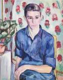 Portrait of Ivan Smodlaka by Edward Wolfe, 1960, oil, sold Mar 2021
