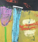 Solar Wind ExperimentOil on paperSigned (lower right) and titled (lower left)66 x 61cm (25 x 24 in.)Provenance:Collyer Bristow Collection, London by Niamh Collins, oil, sold Mar 2021
