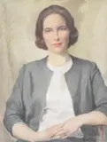Portrait of Jennifer Johnson-Ferguson by Herbert James Gunn, 1963, oil, sold Mar 2021