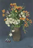 Raisins aux fleurs blanchesOil on canvasSigned and dated 59 (lower right)73 x 50cm (28½ x 19½ in.)Provenance:Galerie Romanet, ParisMr & Mrs B.R by Robert Humblot, oil, sold Mar 2021