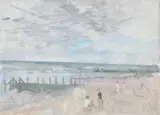 North Sea 1 by Peter Greenham, Oil on canvas-board, sold Mar 2021