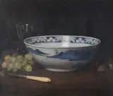 Still life with Chinese bowlOil on canvasSigned (lower right)31 x 36cm (12 x 14 in.)Provenance:The Fine Art Society Ltd., London (stock no by Ernest Leopold Sichel, oil, sold Mar 2021