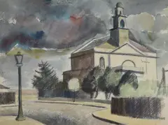 Untitled by Elwin Hawthorne, oil, sold Mar 2021