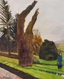 The Stricken TreeOil on boardSigned (lower left)59 x 49cm (23 x 19¼ in.)Provenance:Jonleigh Gallery, GuildfordMr by Carel Weight, oil, sold Mar 2021