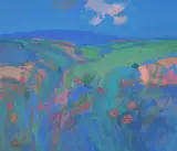 Penwith, Summer LandscapeOil on canvasSigned (lower right); further signed, titled and dated 1993 (verso)61 x 71.5cm (24 x 28 in.) by John Miller, 1993, oil, sold Mar 2021