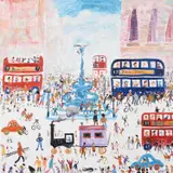 Piccadilly Chaos Oil on canvas Signed (lower right); titled (to stretcher verso)81 x 81cm (31¾ x 31¾ in.)Condition Report: In good original condition by Simeon Stafford, Oil on canvas, sold Mar 2021