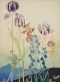 The Tulip Fairies by Elizabeth Mary Watt, ink and watercolour34, offered Mar 2021