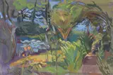 The Artist's Garden by Phyllis Bray, Gouache, sold Mar 2021