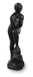 Mädchen mit aufgestütztem BeinBronze with black patinaSigned and inscribed 'Paris' and stamped with the foundry mark 'H by Wilhelm Lehmbruck, sculpture, offered Mar 2021