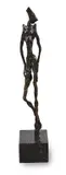 Ecce FeminaBronze mounted on marble baseTitled and dated 1994 (to underside of base)41 x 41cm (16 x 16 in.) by Jacques Dufrane, 1994, sculpture, sold Mar 2021