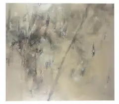 Abstract Composition by Katarina Ivanisin, 2004, Oil on canvas, offered Mar 2021