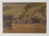 Hall Sands by Edward Pullée, Watercolour on buff paper Variously inscribed and signed, offered Mar 2021
