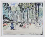 Vichy 1920" park view and another Watercolour Signed and inscribed 13.5 x 17.5cm (5¼ x 6¾ in.) Second "Vichy 1921 by Emmanuel-Charles Bénézit, Watercolour, offered Mar 2021