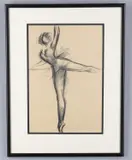Ballet dancers by Jean Toth, Charcoal and bodycolour, offered Mar 2021