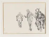 A coolness is begotten (?)' Pen by Lionel Dalhousie Robertson Edwards R.I.C.A., Pen, ink over pencil, sold Mar 2021
