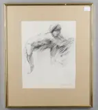 Nude- still life study Pencil Signed and dated 79 40 x 32cm (15½ x 12½ in.) And another pencil nude study by Butler, 34.5 by 37.5cms (2) by Ralph Brown, Pencil, sold Mar 2021